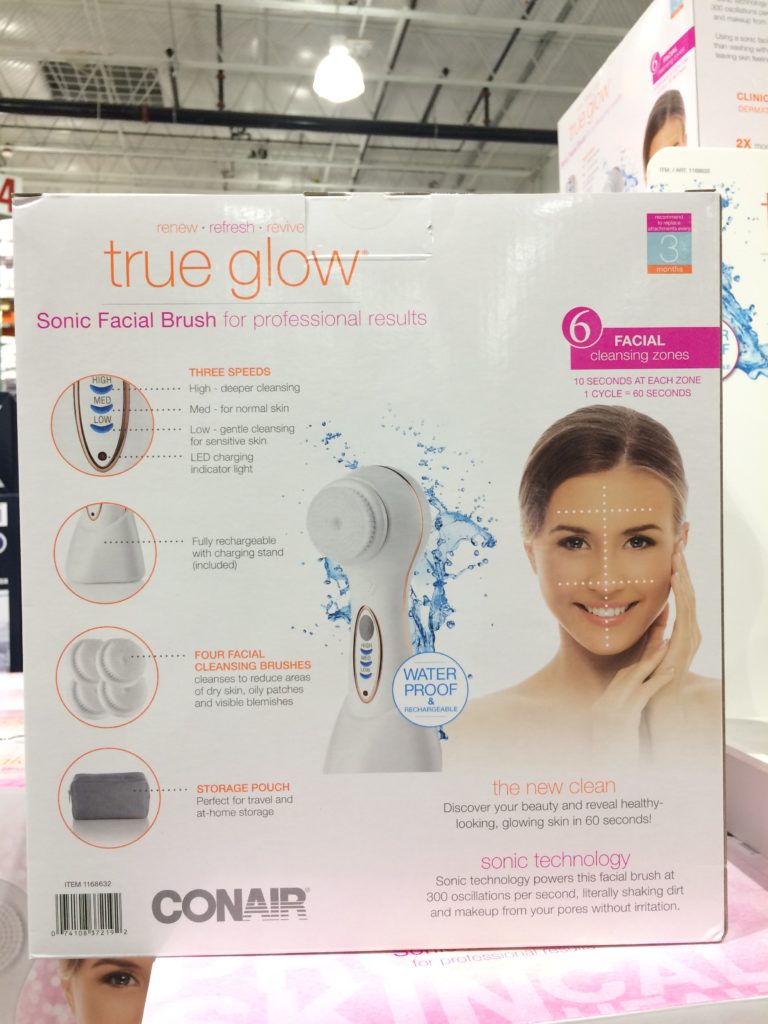 Costco1168632ConairTrueGlowSonicFacialBrushback CostcoChaser