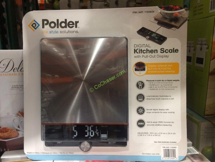 Costco1183826PolderDigitalKitchenScalebox CostcoChaser