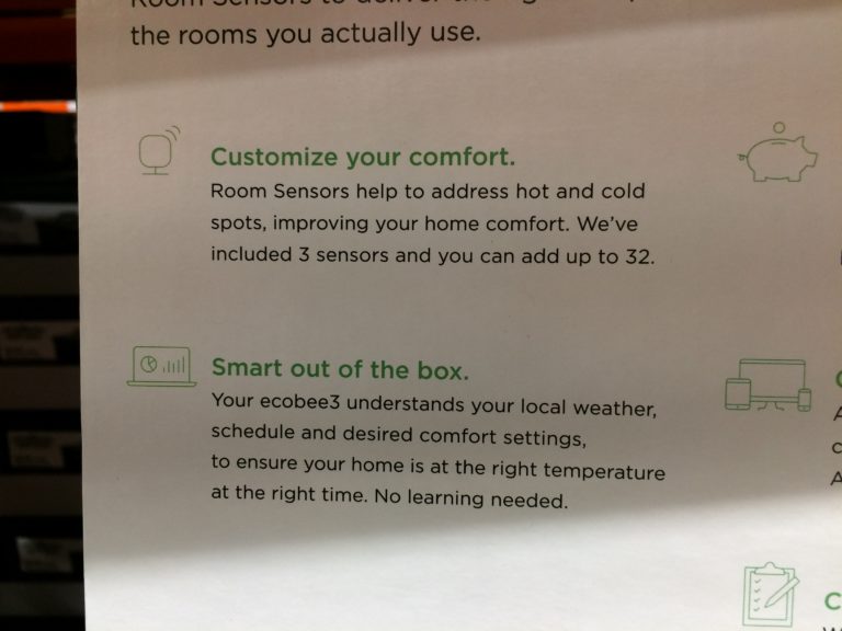 Costco1189880Ecobee3WifFiSmartThermostatwith3RoomSensorsspec1