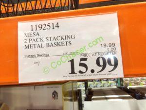 Costco-1192514- MESA-2Pack-Stacking-Metal-Baskets-tag