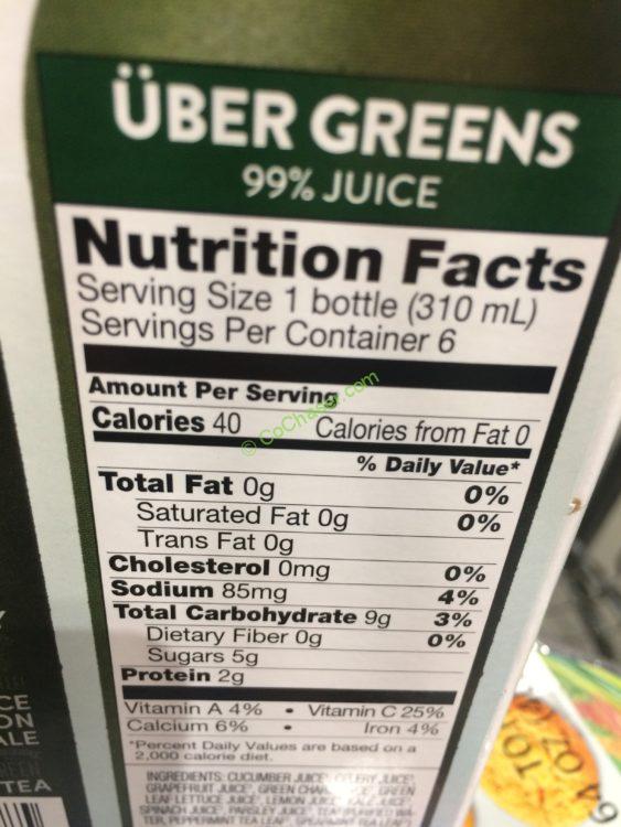 SUJA Organic Uber Greens 6/10.5 Ounce Bottles CostcoChaser