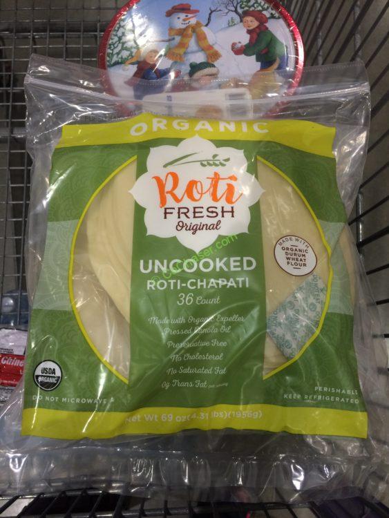 ROTI Fresh Original Organic Chapati 36 Count Bag