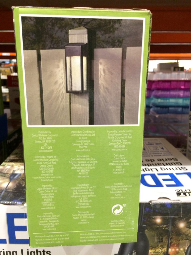 Costco1600087ParadiseSolarLEDPostLightsbox1 CostcoChaser