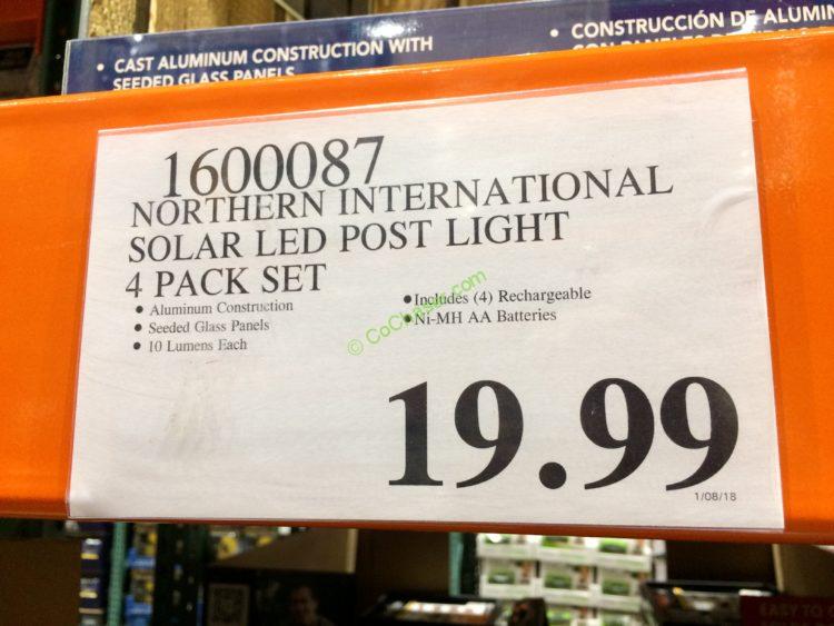 Costco1600087ParadiseSolarLEDPostLightstag CostcoChaser