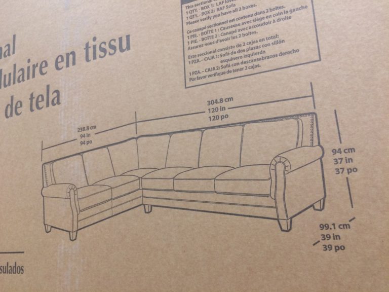 Costco1900011Fabric Sectionalsize CostcoChaser