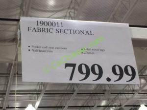 Costco-1900011-Fabric Sectional-tag