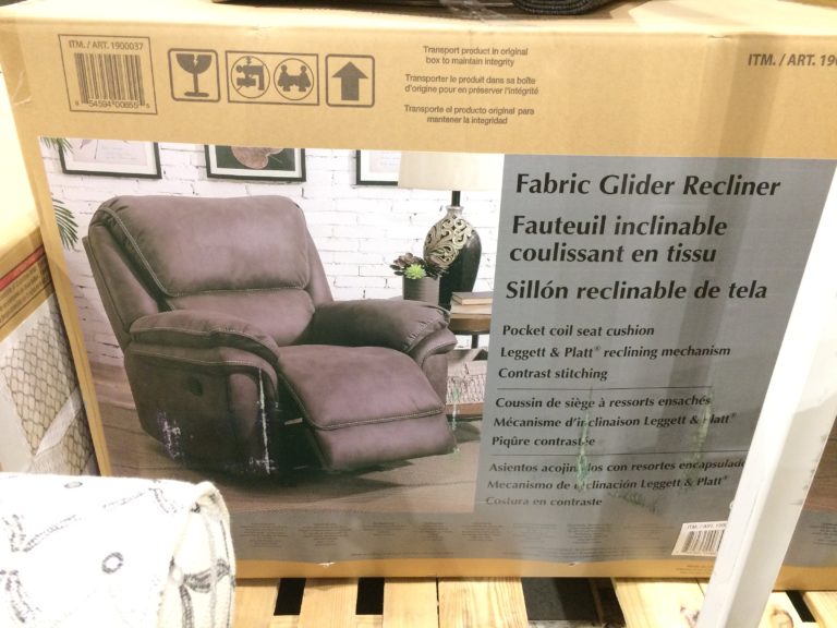 Costco1900037FabricGliderReclinerbox CostcoChaser