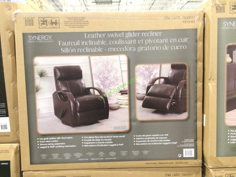 Synergy Home Leather Recliner CostcoChaser