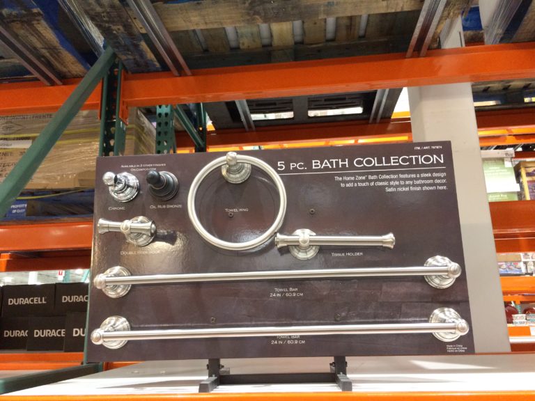 Home Zone 5PC Bath Set Stain Nickel Finish CostcoChaser