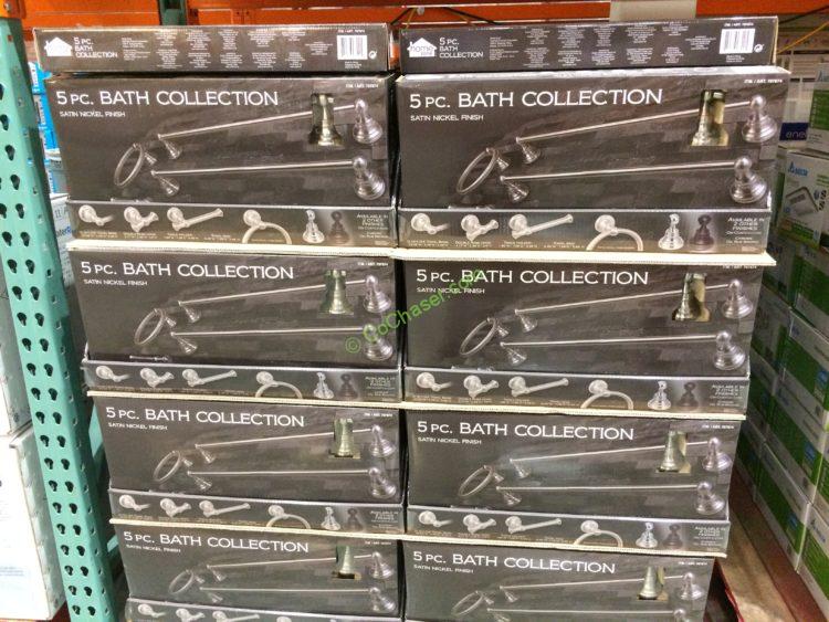 Home Zone 5PC Bath Set Stain Nickel Finish CostcoChaser