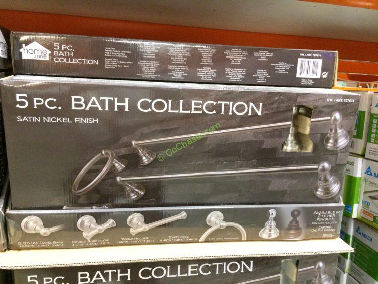 Costco707674HomeZone5PCBathSet StainNickelFinishname