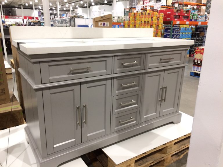 Mission Hills 60” Gary Double Sink Vanity with Quartz Top CostcoChaser