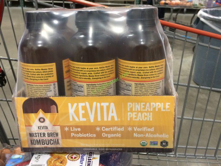 Kevita Kombucha Organic Pineapple Peach 6/15.2 Ounce