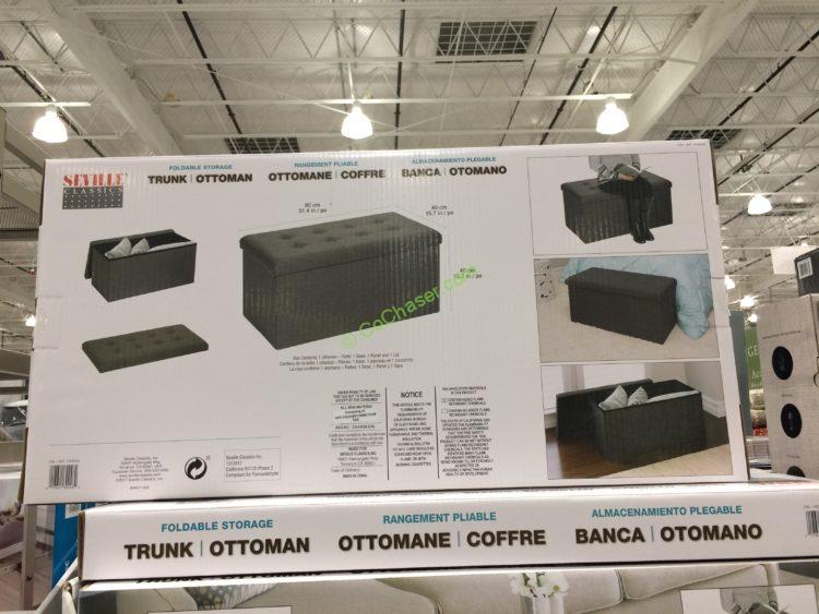 Costco1050042SevilleClassicsFoldableFabricStorageBenchback