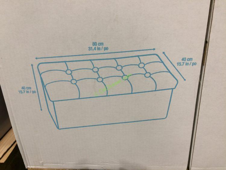 Costco1050042SevilleClassicsFoldableFabricStorageBenchsize