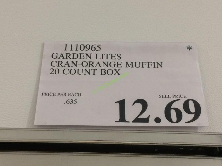 Garden Lites Cranberry Orange Muffin 20 Count Box CostcoChaser