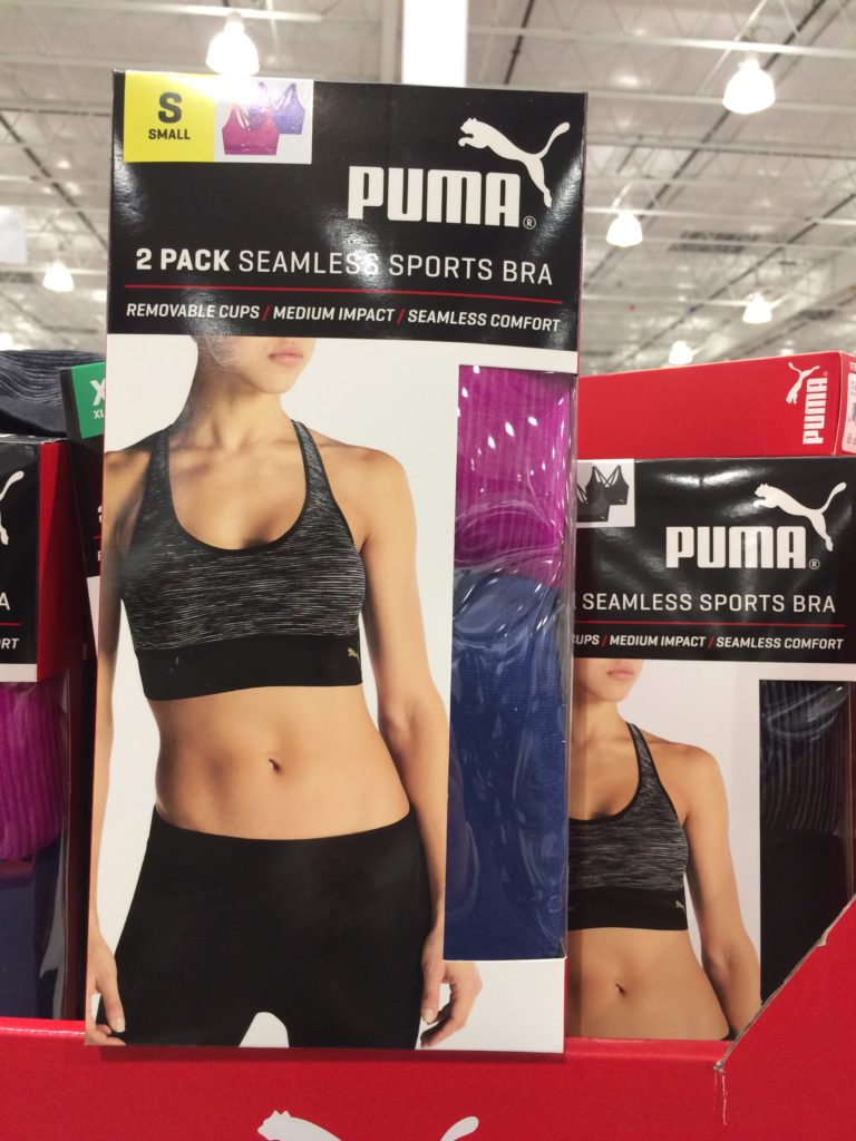 Puma Ladies Seamless Strappy Sports Bra 2PK CostcoChaser