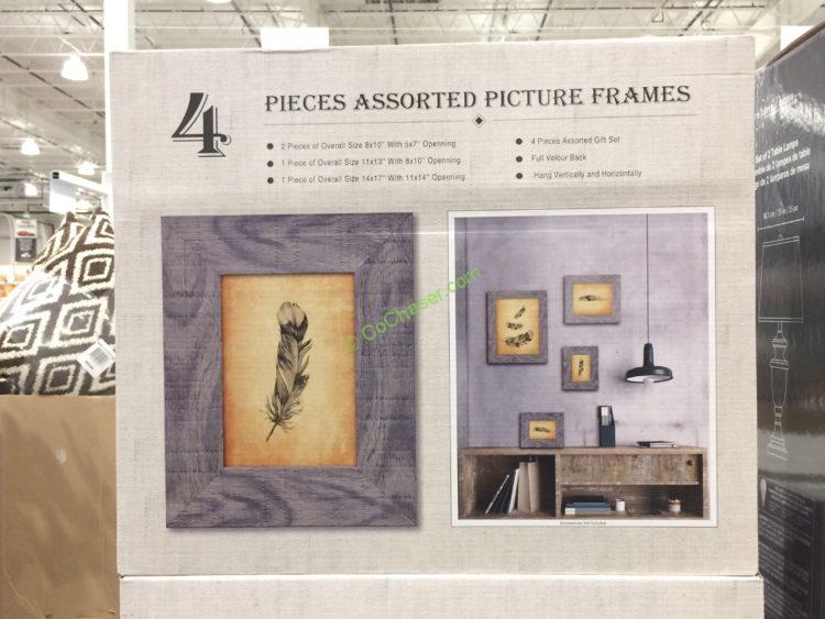 Photo Frames 4PK Assorted Sized