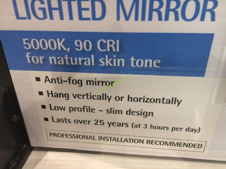 Costco1178638FeitElectricLEDMirrorspec2 CostcoChaser