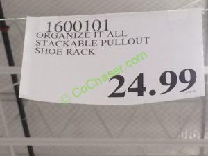 Costco-1600101-Organize- It-All-Stackable-Pullout-Shoe-Rack-tag