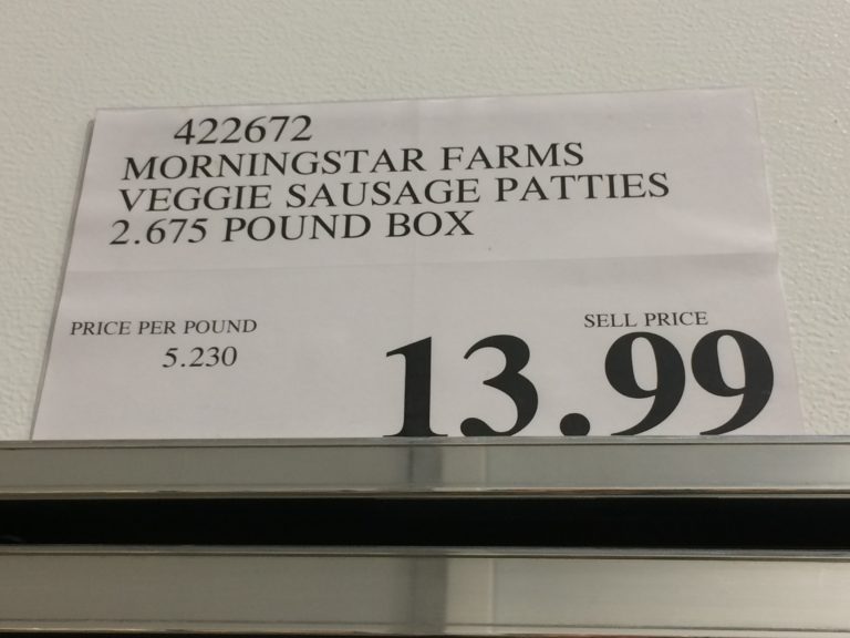 Costco422672MorningstarFarmsVeggieSausagePattiestag CostcoChaser