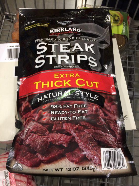 Kirkland Signature Steak Strips 12 Ounce Bag
