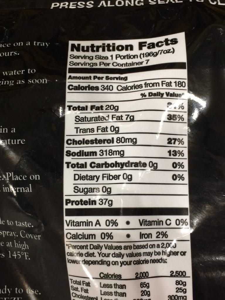 Costco998970KirklandSignatureABFFarmedAtlanticSalmonchart CostcoChaser