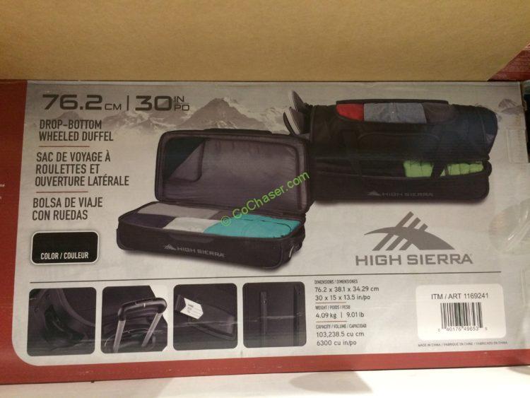 Cotco1169241HighSierra30RollingDuffelback CostcoChaser