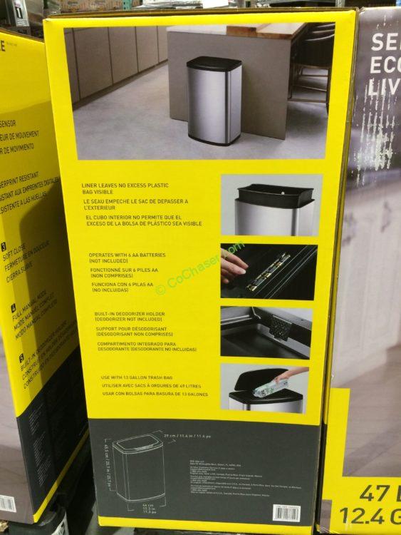 EKO 47L Motion Sensor Trash Can CostcoChaser