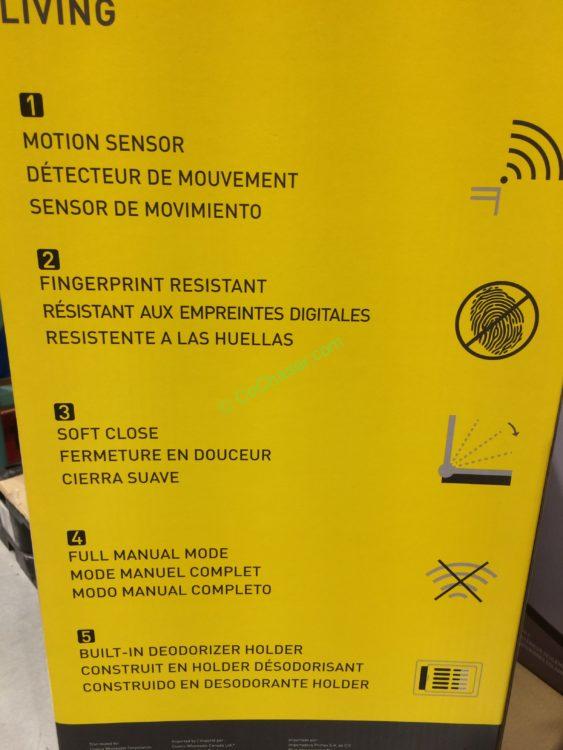 Cotco1900502EKO47LMotionSensorTrashCanspec2 CostcoChaser