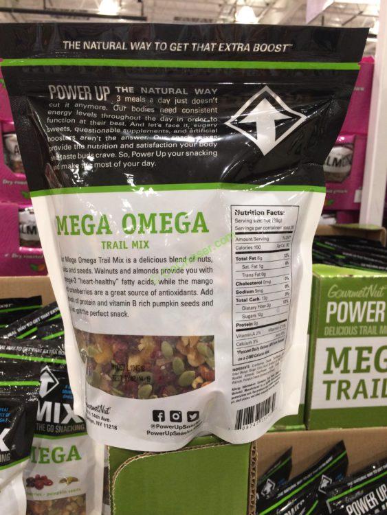 Power up Mega Omega Trail Mix 26 Ounce Bag CostcoChaser