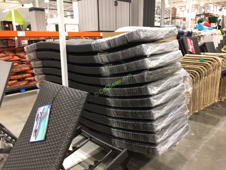 Costco1031555PaddedWovenChaiseLoungewithWheelsall CostcoChaser