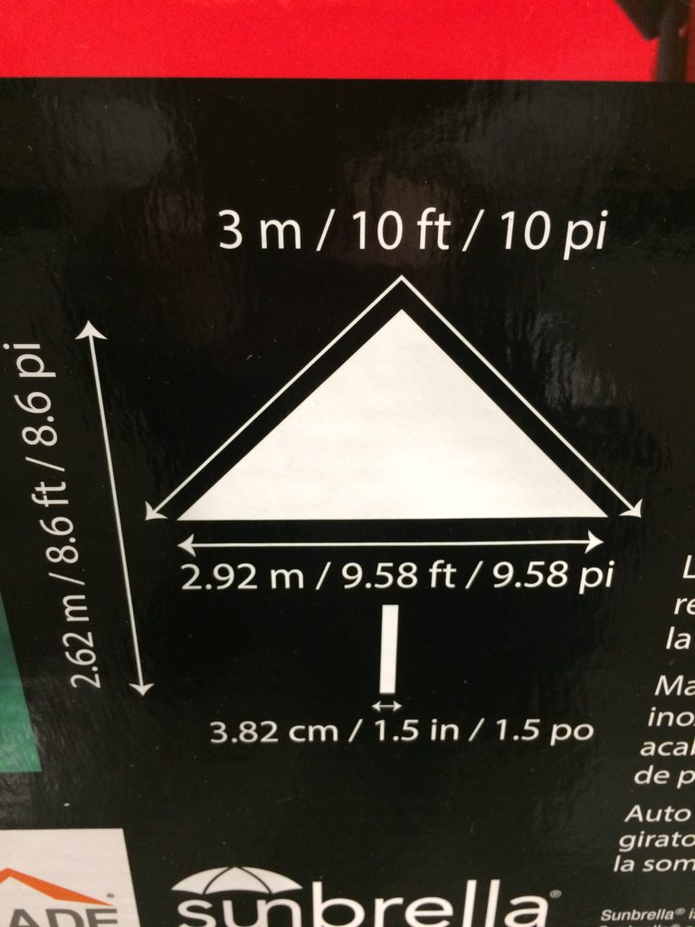 Costco1031592ProShade10AluminumUmbrellawithAutoTiltsize