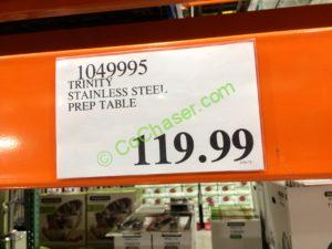 Costco-1049995-TRINITY-Stainless-Steel-Prep-Table-tag