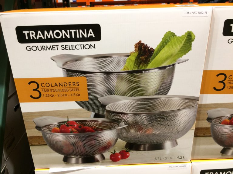 Tramontina 3PK Stainless Steel Colander Set CostcoChaser