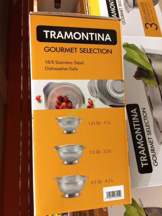 Tramontina 3PK Stainless Steel Colander Set CostcoChaser