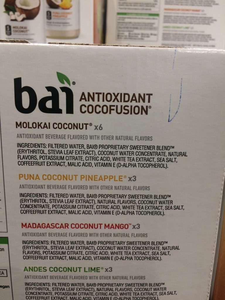 Costco1052848BAI VarietyPackAntioxidantCocofusioninf CostcoChaser