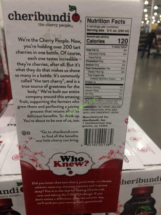 Costco1100596CheribundiTartCherry100Juiceinf CostcoChaser