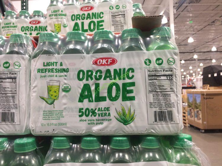 OKF Organic Aloe Vera Juice 10/16.9 Ounce Bottles