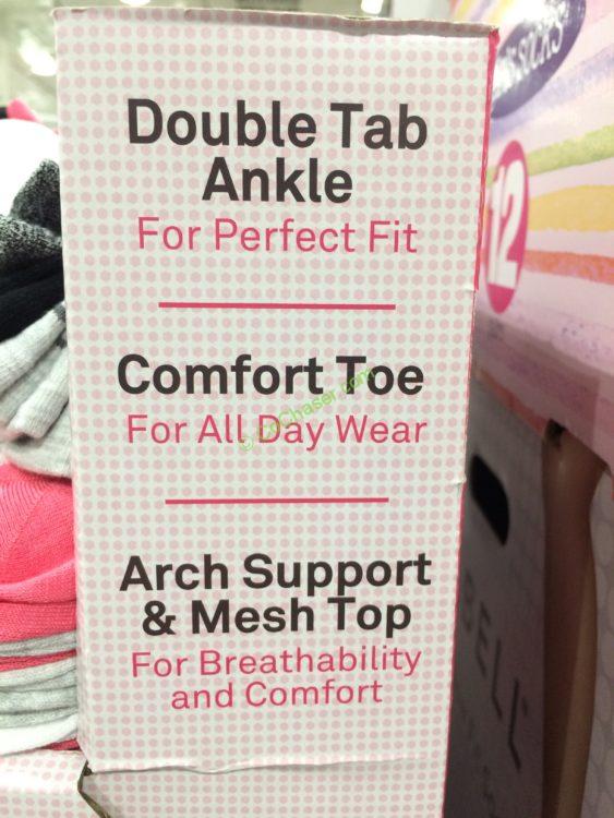 Costco1169135YummieLadiesTabbyNoShowSocksspec CostcoChaser