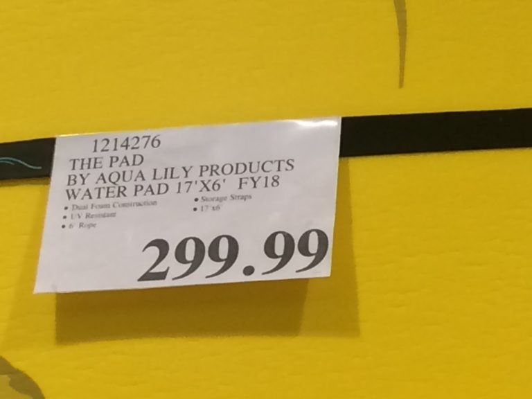 Costco1214276ThePad ByAquaLilyProductsWaterPadtag CostcoChaser