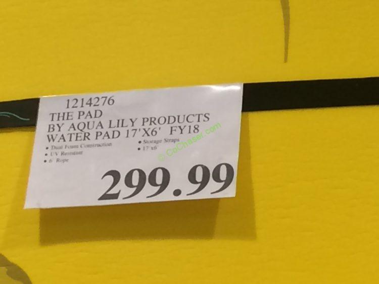 Costco1214276ThePad ByAquaLilyProductsWaterPadtag CostcoChaser