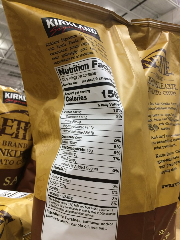 Costco137378KirklandSignatureKettlePotatoChipschart CostcoChaser