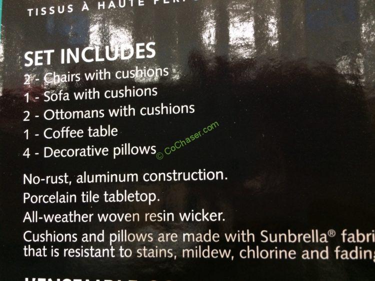 Costco-1500032- Agio -6PC-Woven-Deep-Seating-Set-set