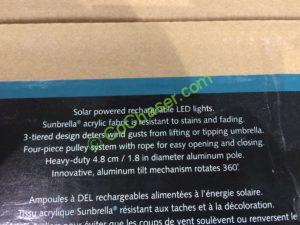Costco-1500165-ProShade-11'-LED-Solar- Aluminum-Market-Umbrella-spec
