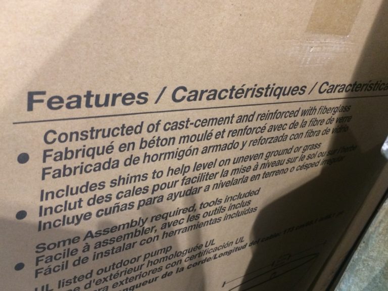 Costco1500296ZenBowlOutdoorFountainspec CostcoChaser