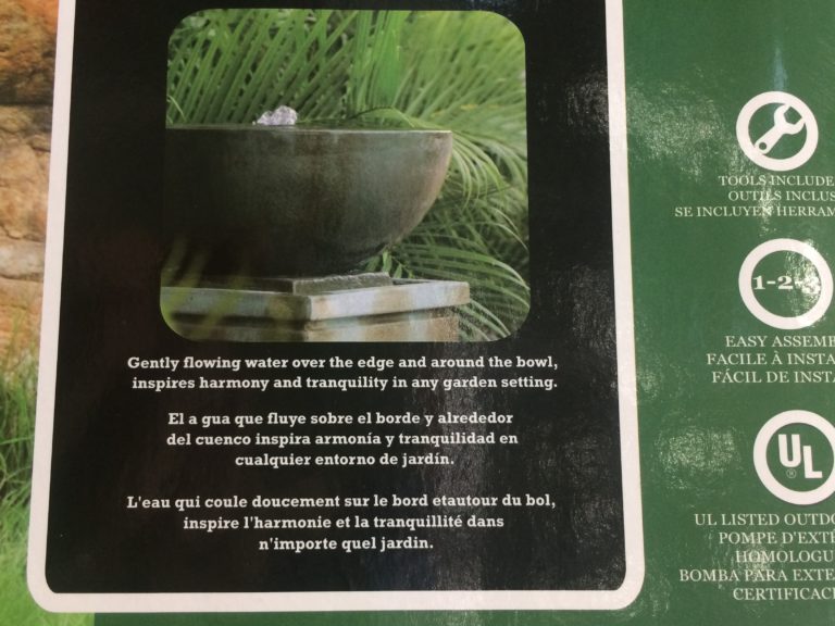 Costco1500296ZenBowlOutdoorFountainuse CostcoChaser