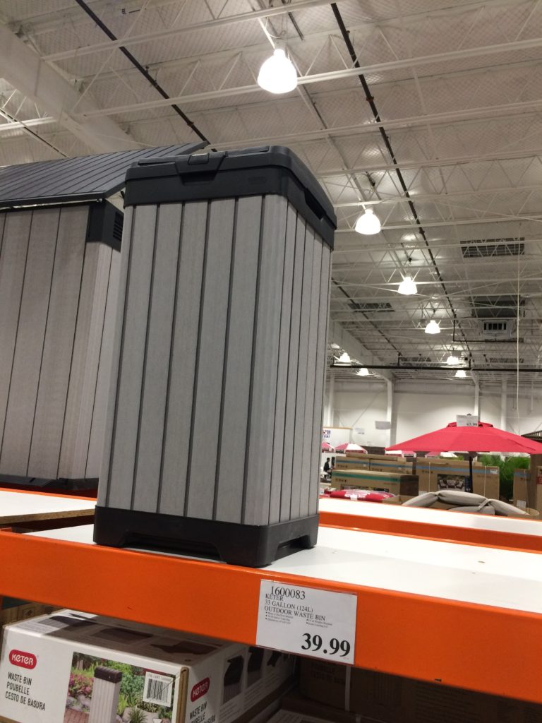 Keter 33 Gallon Outdoor Waste Bin CostcoChaser