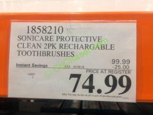 Costco-1858210-Philips-Sonicare-ProtectiveClean-2PK-Rechargeable-Toothbrushes -tag