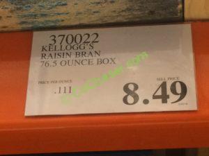 Costco-370022-Kellogg's-Raisin-Bran-Cereal-tag